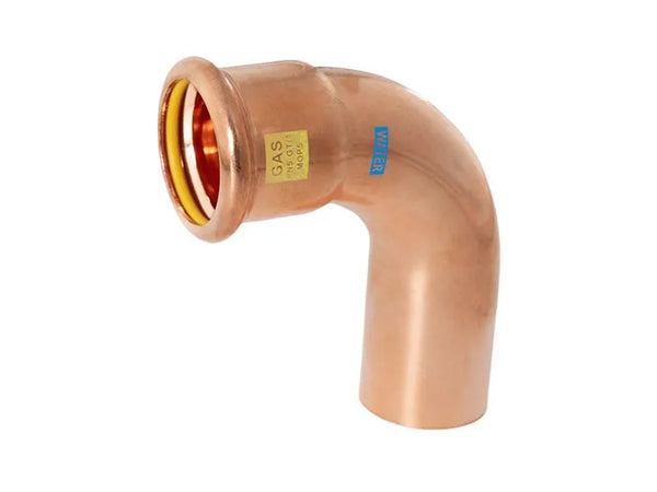 Aquagas 22mm 90° Street Elbow M-Press